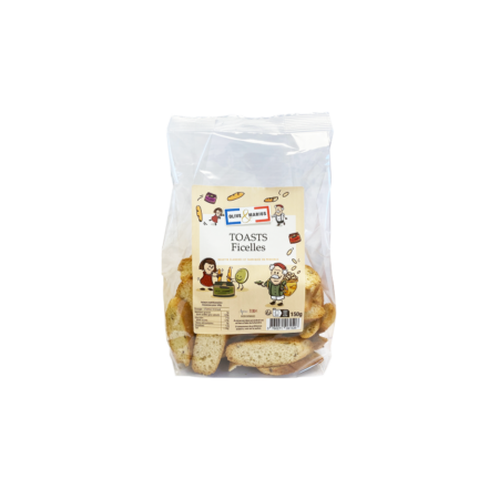 Toasts apéritifs provençaux – mini, ficelles et baguette (3 variétés) – vue 2