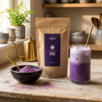 Poudres à latte élaborées en Provence – Ubé, matcha, hibiscus – vue 4